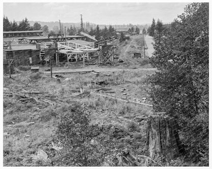 Mumby Lumber Mill Malone Washington August 1939 Vintage Photo - Available at KNOWOL