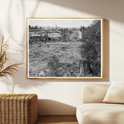 Mumby Lumber Mill Malone Washington August 1939 Vintage Photo - Available at KNOWOL