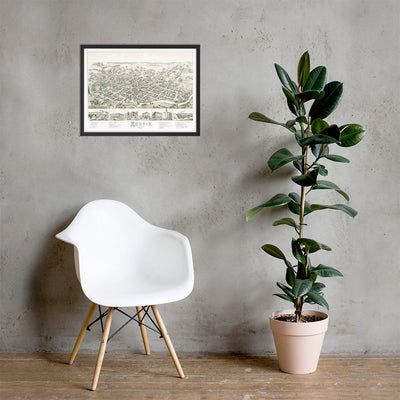 Muncie, Indiana 1884 Framed - Available at KNOWOL