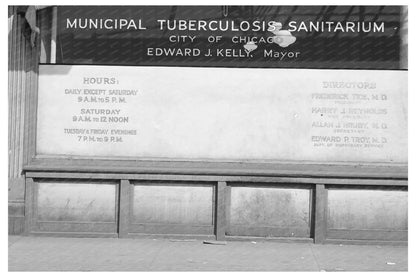 Municipal Tuberculosis Sanitarium Chicago 1941 Image - Available at KNOWOL