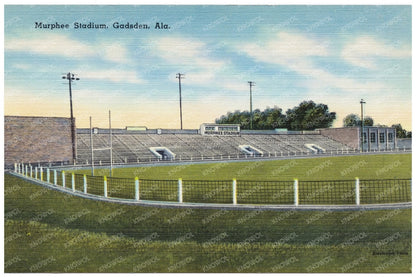 Murphee Stadium Vintage Postcard Gadsden Alabama 1930 - 1945 - Available at KNOWOL