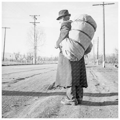 Napa Valley Migrant Worker December 1938 Photo - Available at KNOWOL