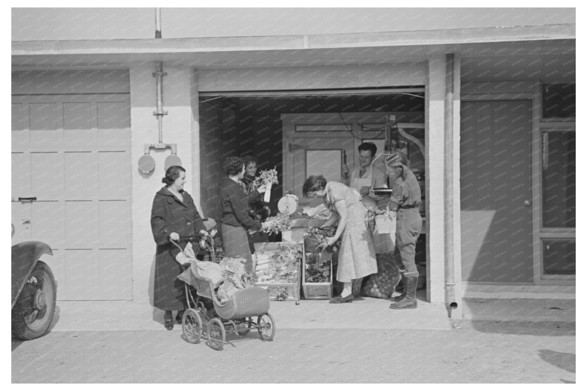 Nathan Dubin Managing Grocery Store Jersey Homesteads 1936 - Available at KNOWOL