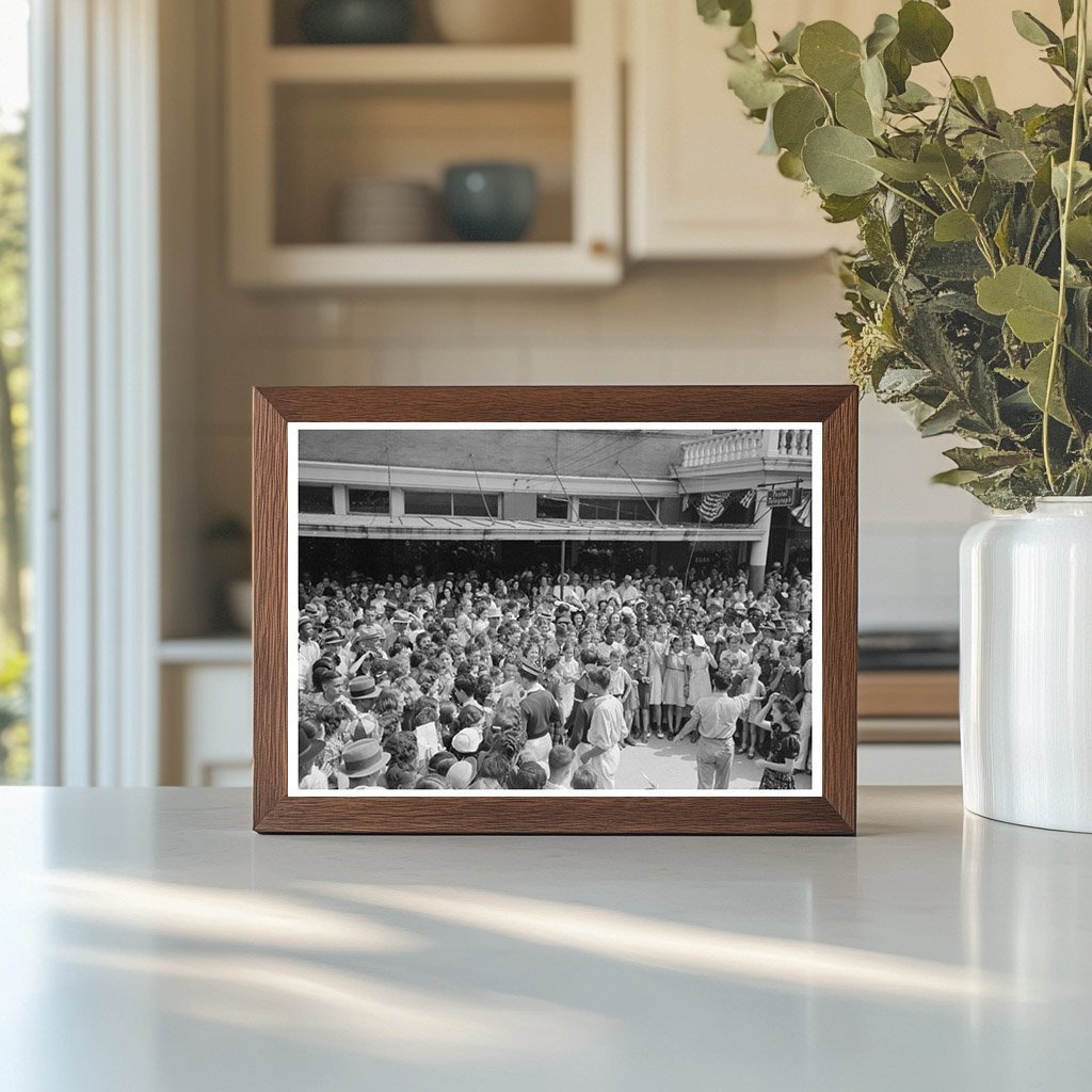 National Rice Festival Crowd Crowley Louisiana 1938 - Available at KNOWOL