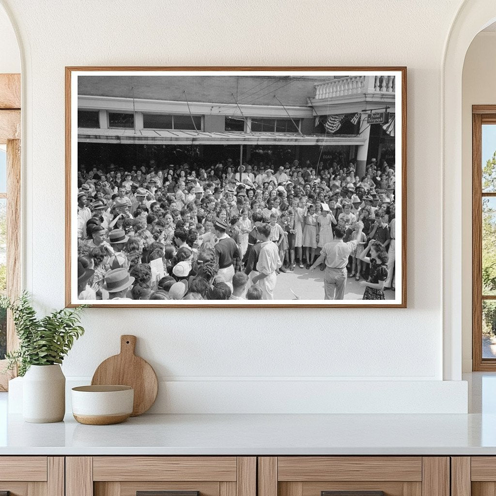 National Rice Festival Crowd Crowley Louisiana 1938 - Available at KNOWOL