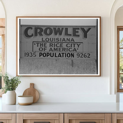 National Rice Festival Sign Crowley Louisiana 1938 - Available at KNOWOL