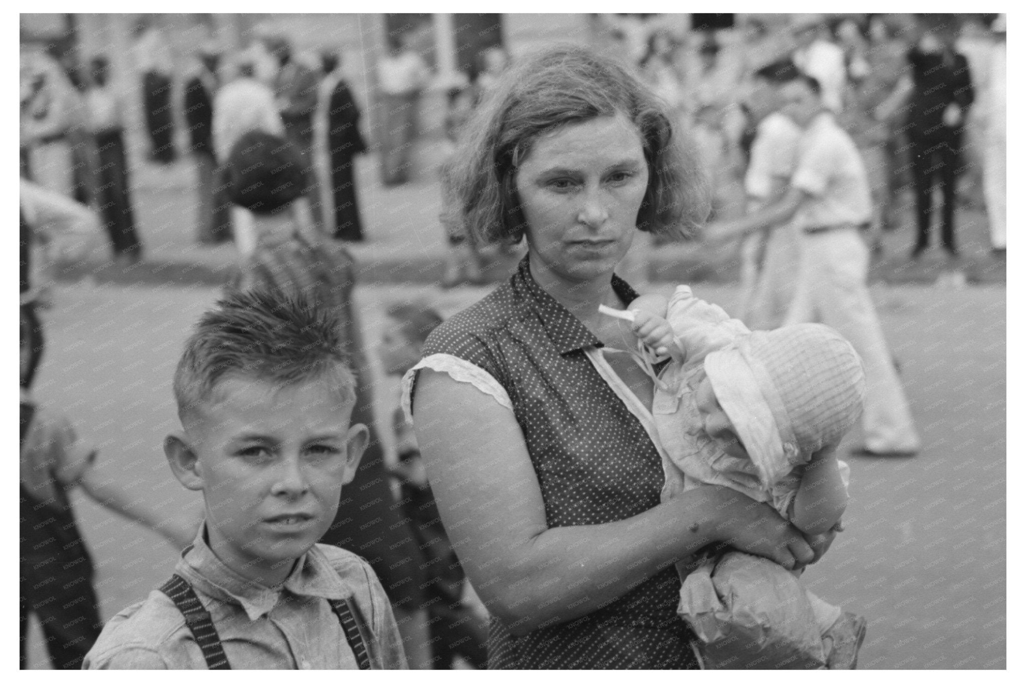 National Rice Festival Spectators Crowley Louisiana 1938 - Available at KNOWOL