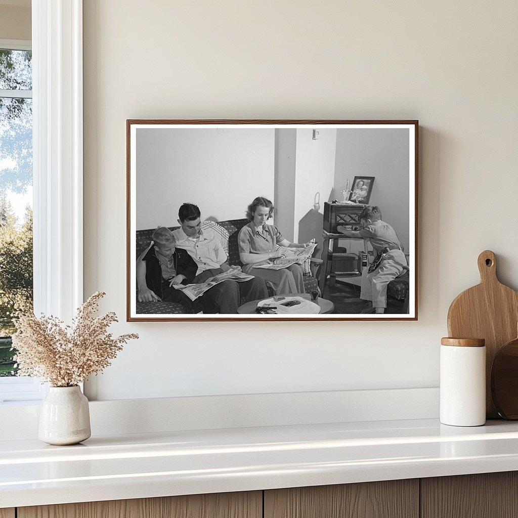 Navy Defense Housing Family Living Room June 1941 - Available at KNOWOL