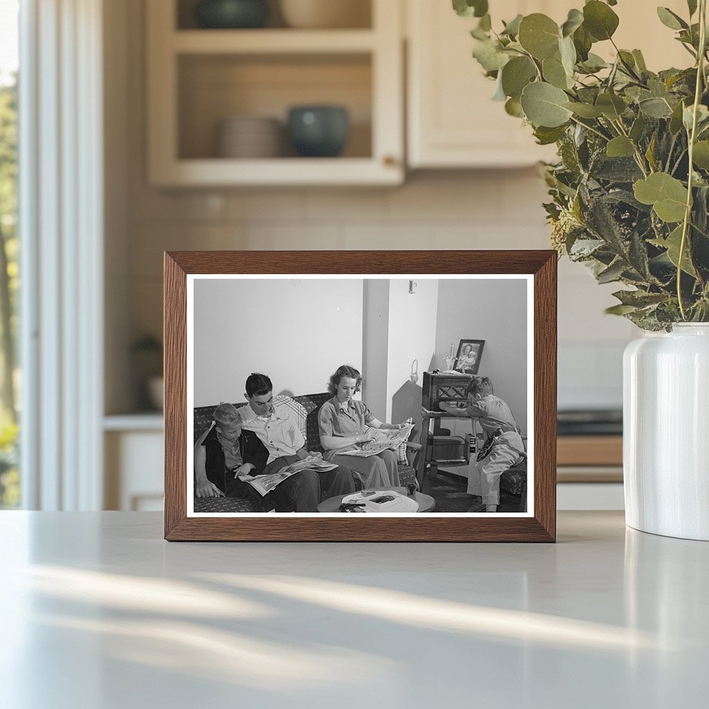 Navy Defense Housing Family Living Room June 1941 - Available at KNOWOL