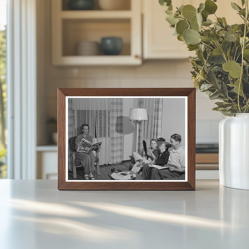 Navy Defense Housing Family Living Room San Diego 1941 - Available at KNOWOL