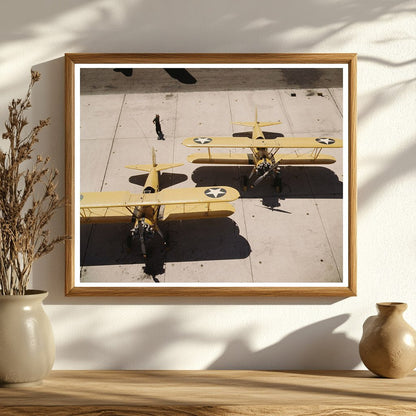 Navy N2S Planes at Corpus Christi Texas August 1942 - Available at KNOWOL