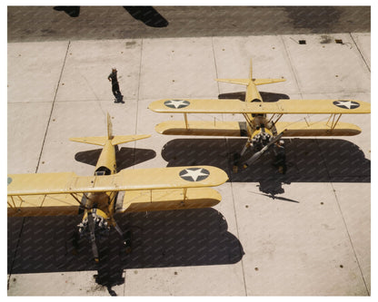 Navy N2S Planes at Corpus Christi Texas August 1942 - Available at KNOWOL