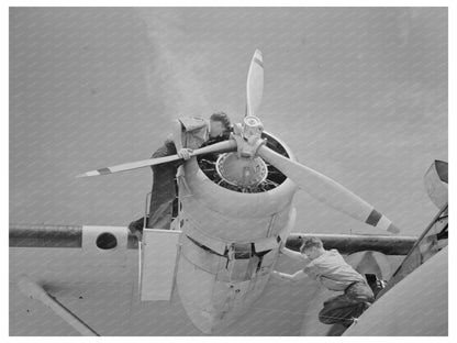 Navy PBY Flying Boat Maintenance Corpus Christi August 1942 - Available at KNOWOL