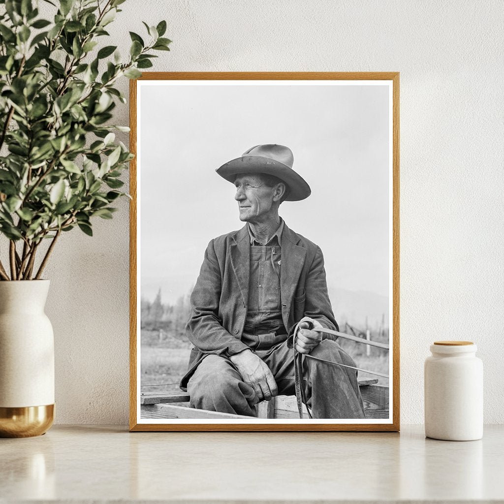 Nebraska Farmer Clearing Stumps in Bonner County 1939 - Available at KNOWOL