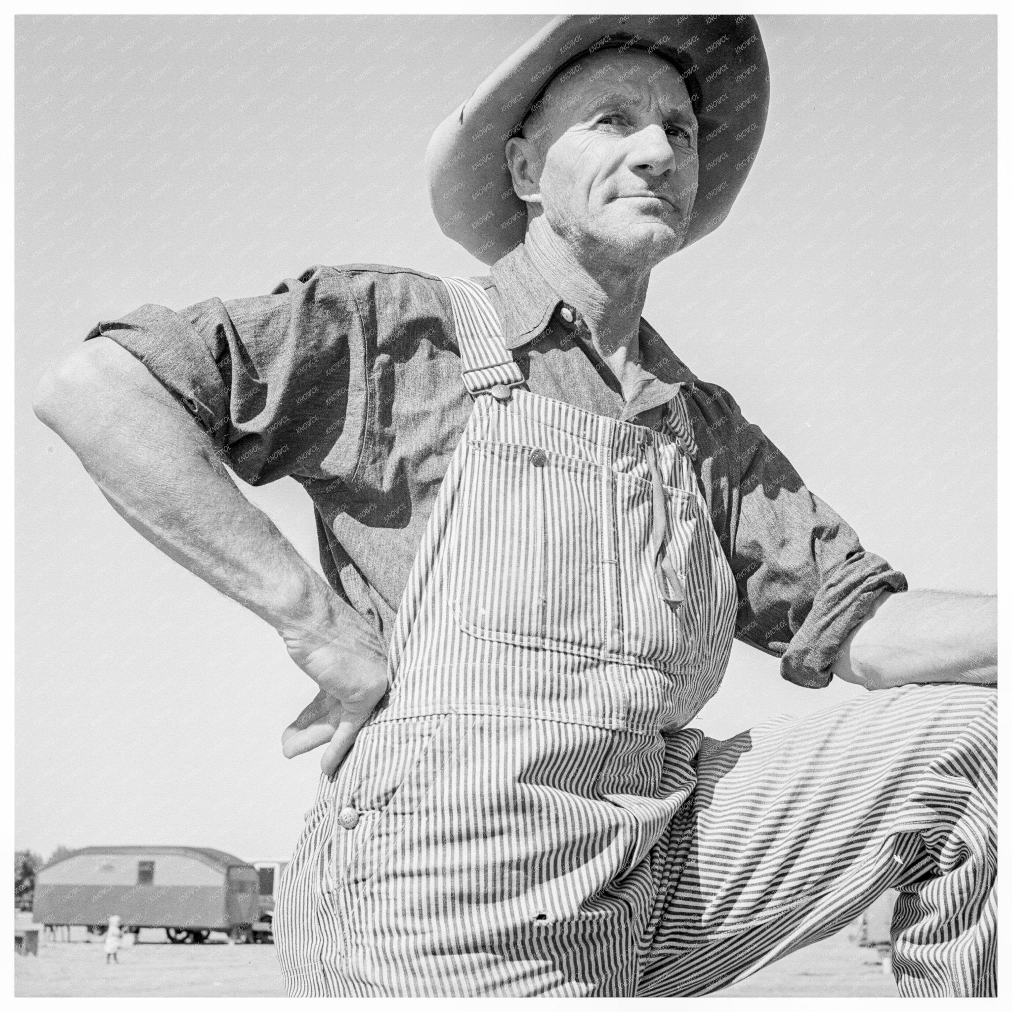 Nebraska Farmer in Emergency Camp February 1939 - Available at KNOWOL