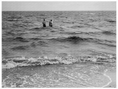 Net Fishing in Pass Christian Mississippi July 1937 - Available at KNOWOL