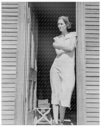 Nettie Featherston near Childress Texas June 1938 Migrant Family Life Great Depression - Available at KNOWOL