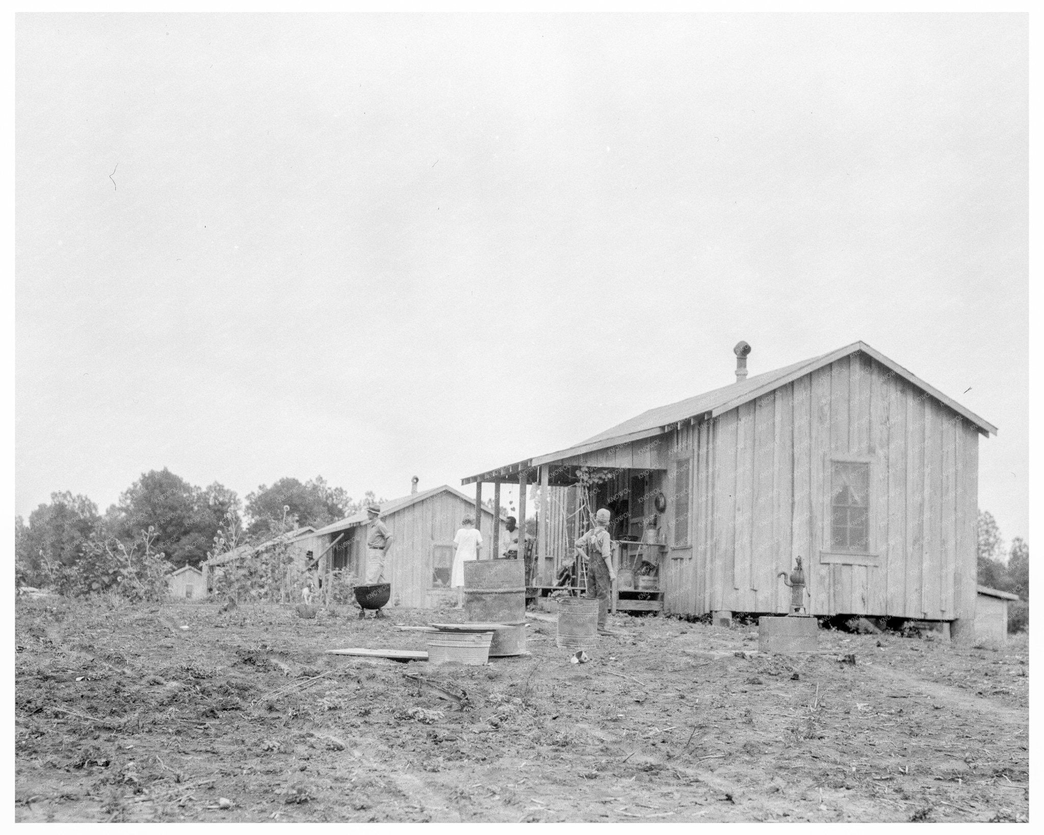 New Cabins at Hill House Mississippi July 1936 - Available at KNOWOL