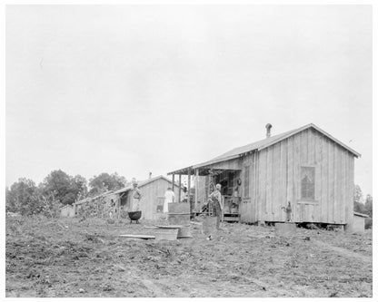 New Cabins at Hill House Mississippi July 1936 - Available at KNOWOL