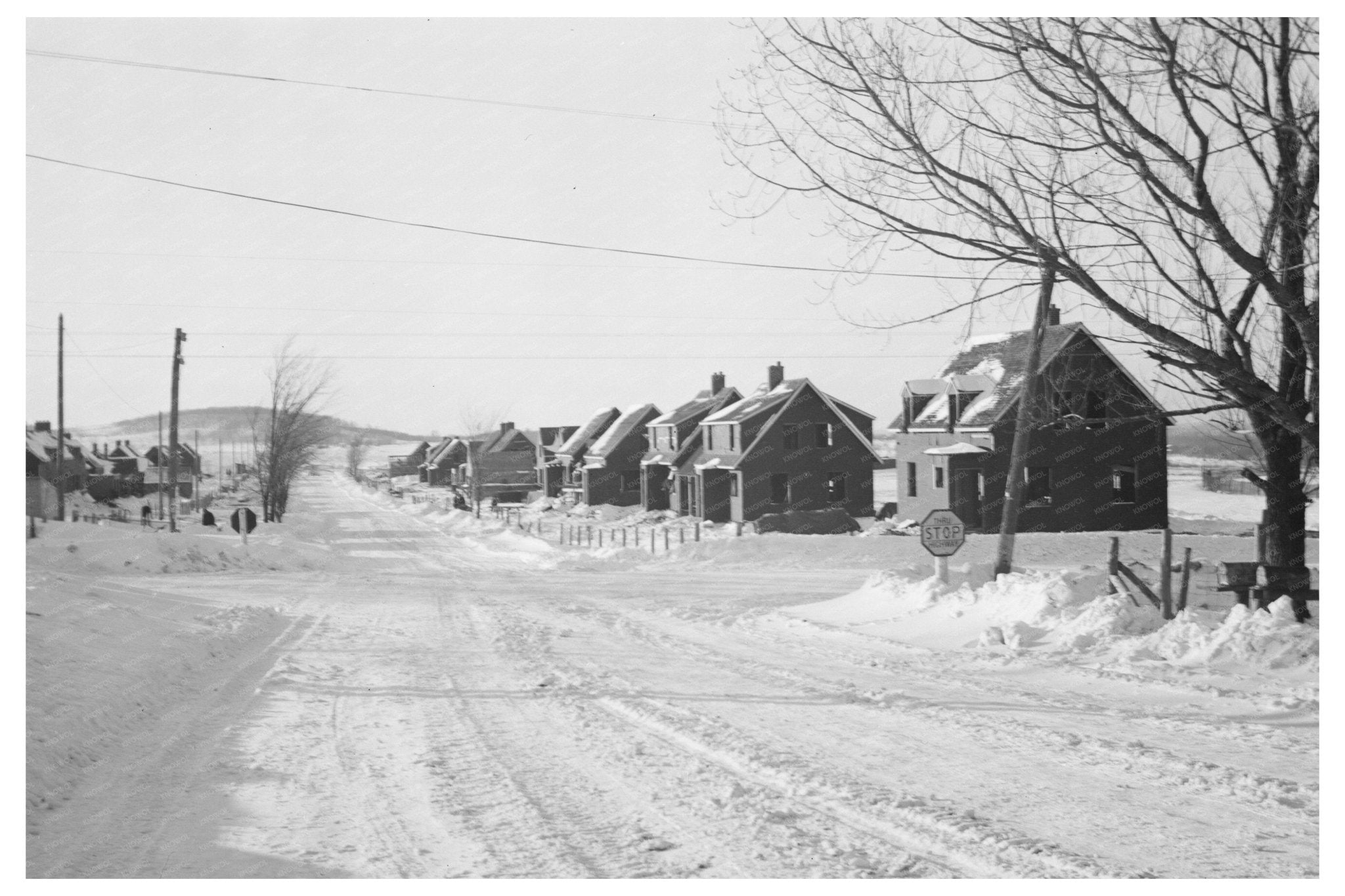 New Houses in Ironwood Homesteads Iron County Michigan 1937 - Available at KNOWOL