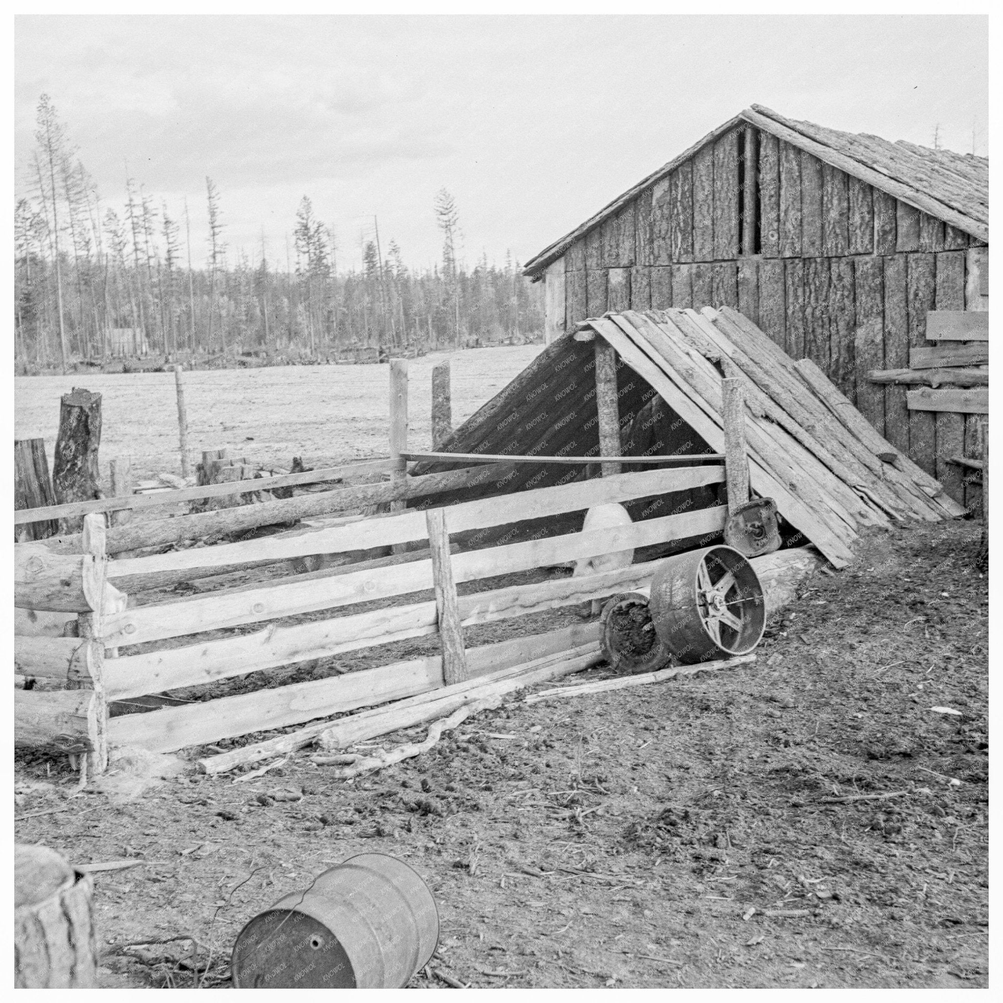 New Stump Farm Agricultural Architecture Idaho 1939 - Available at KNOWOL