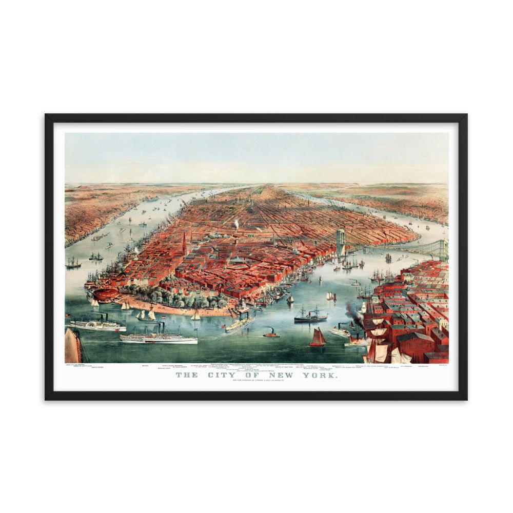 New York City, 1870 Framed - Available at KNOWOL