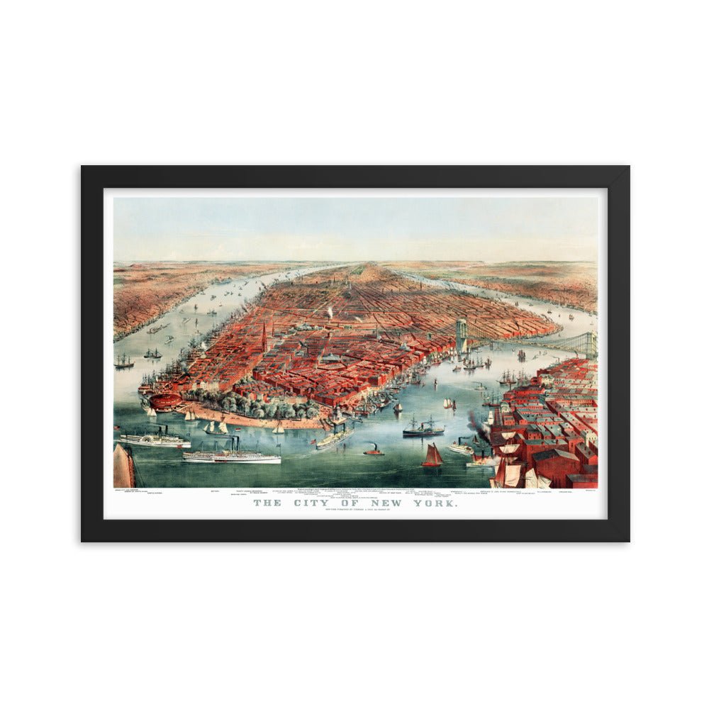 New York City, 1870 Framed - Available at KNOWOL