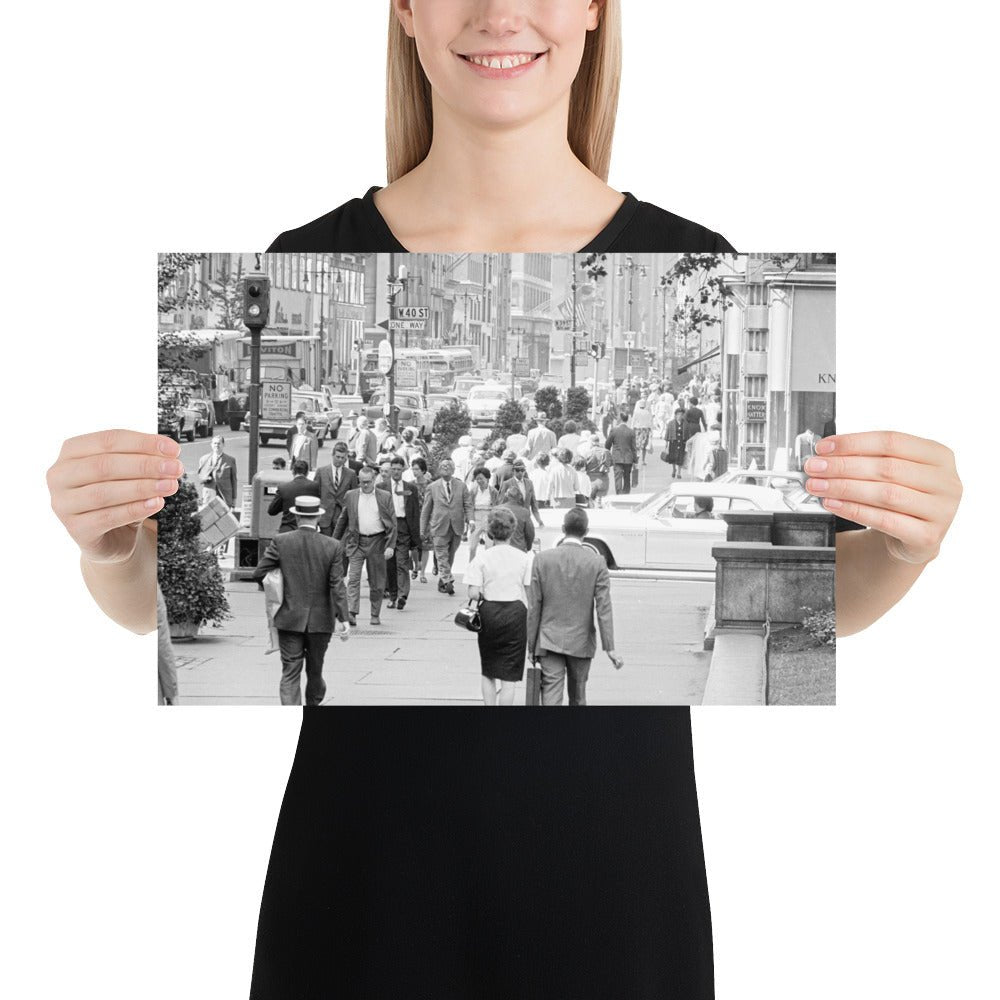 New York City - Midtown Street Scene - August 1964 - Available at KNOWOL