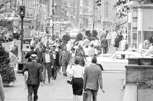 New York City - Midtown Street Scene - August 1964 - Available at KNOWOL