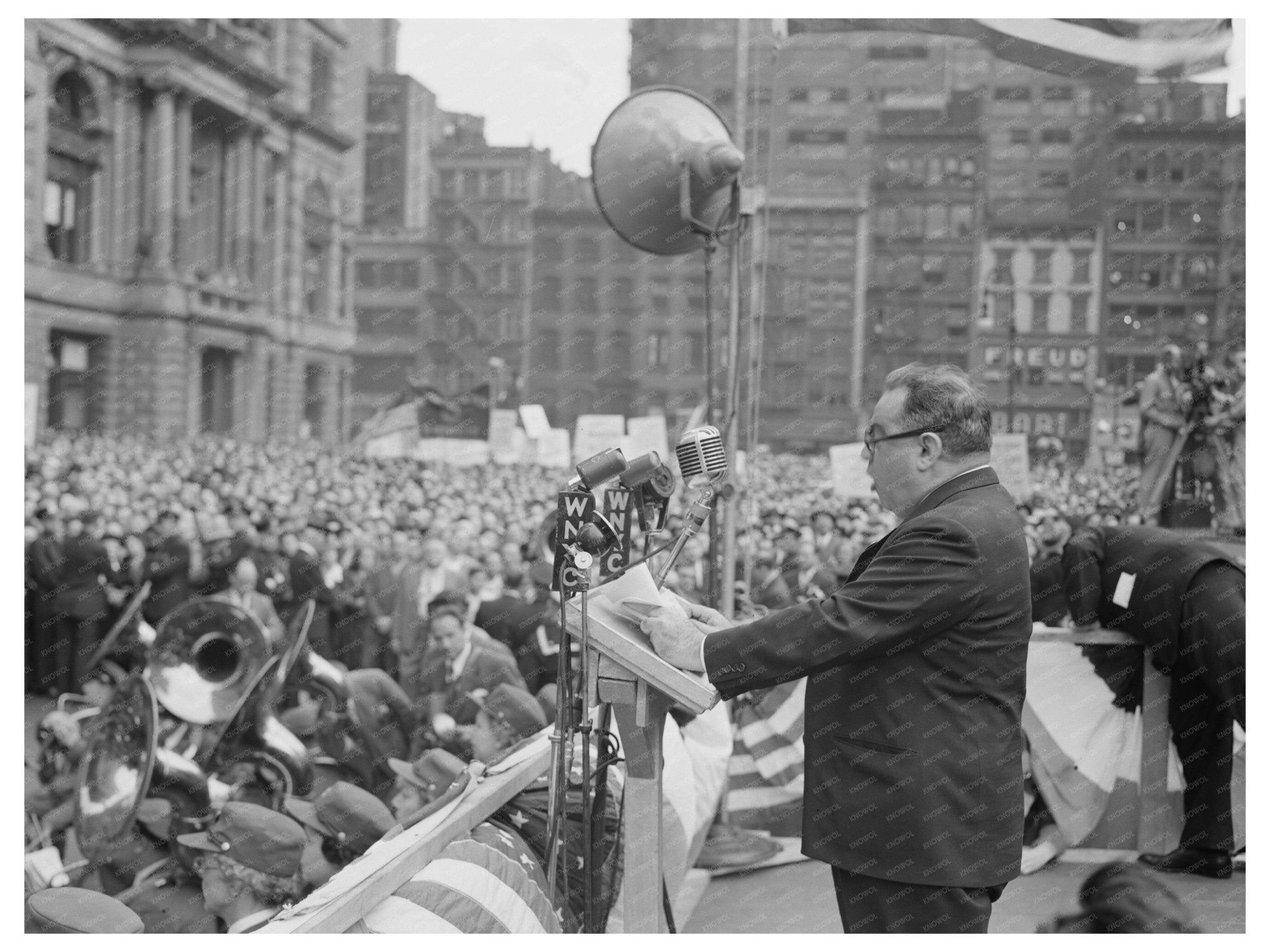 New York City Rally for D - Day June 6 1944 - Available at KNOWOL