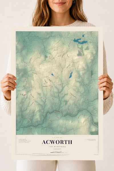 NH Current Atlas 2026 | Acworth | 18" x 24" | Archival Matte Print