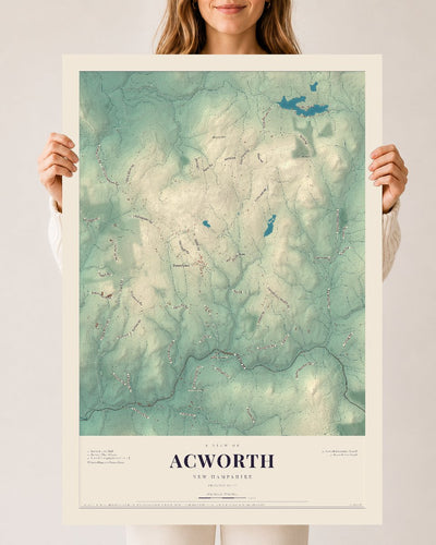 NH Current Atlas 2026 | Acworth | 24" x 36" | Archival Matte Print