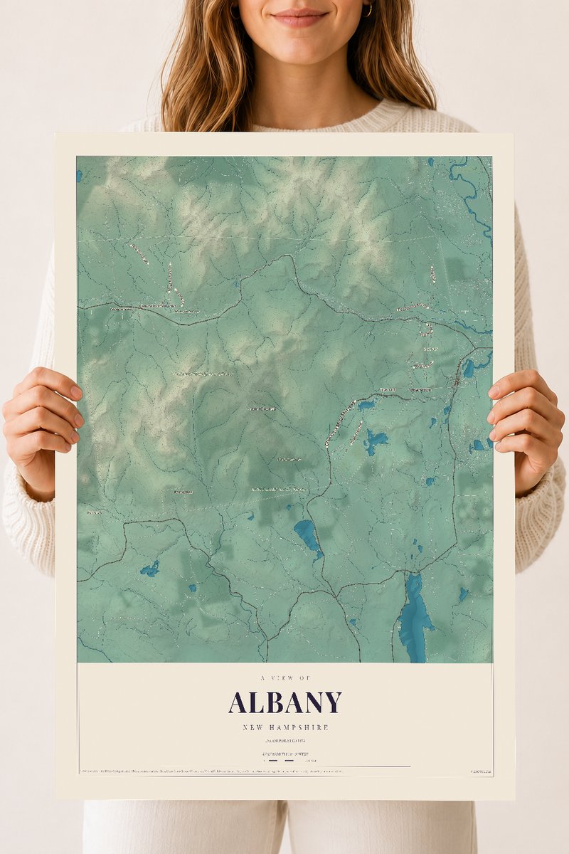 NH Current Atlas 2026 | Albany | 18" x 24" | Archival Matte Print