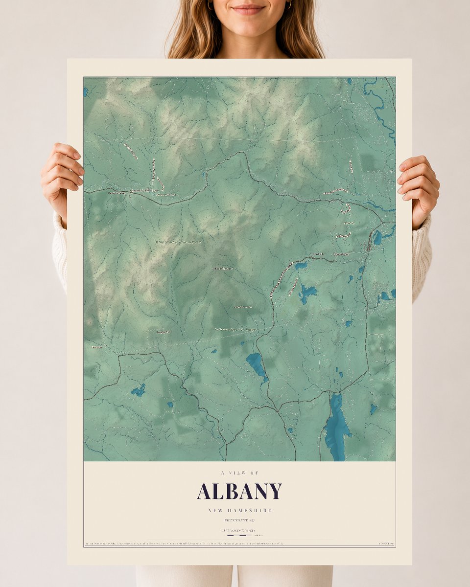 NH Current Atlas 2026 | Albany | 24" x 36" | Archival Matte Print