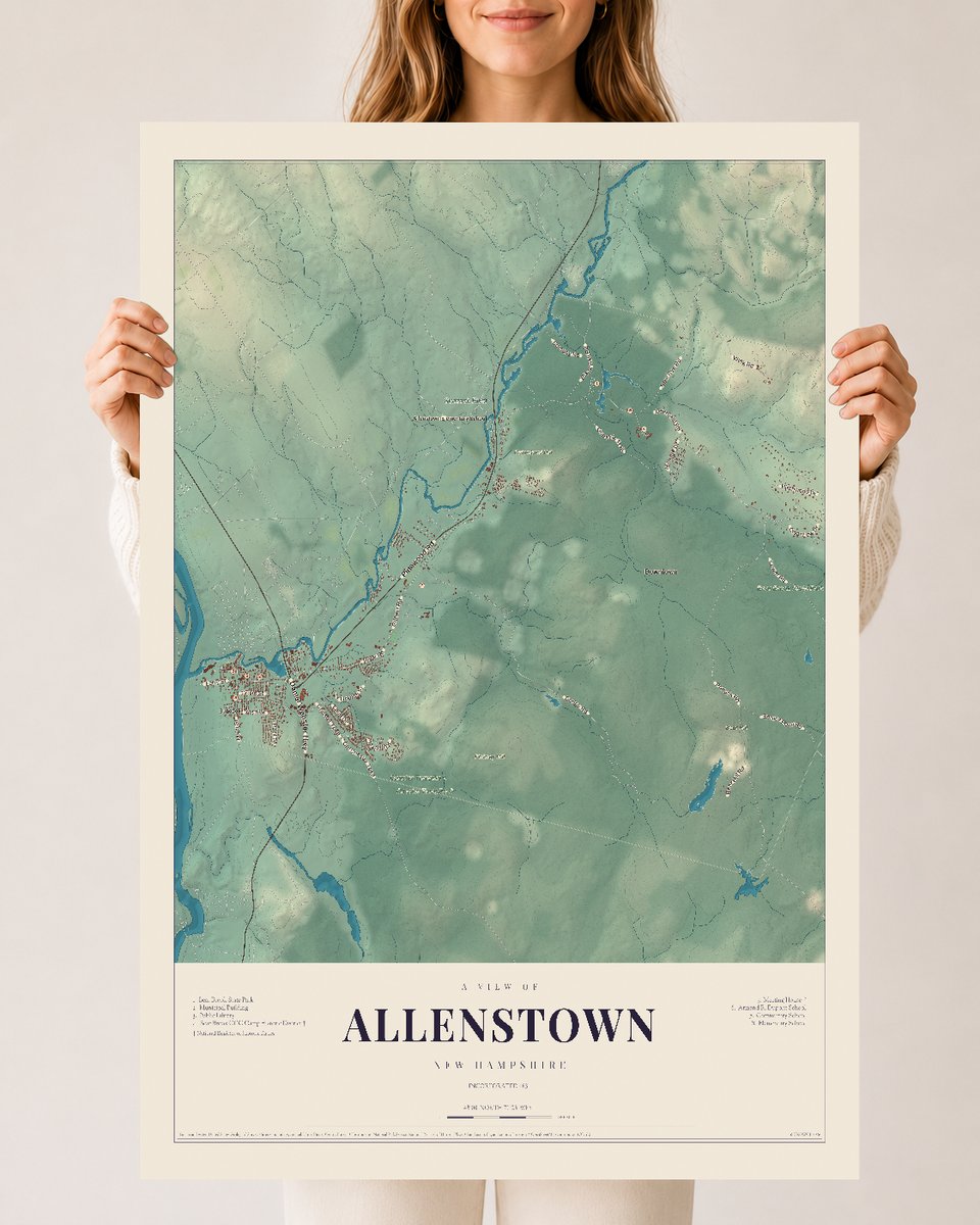 NH Current Atlas 2026 | Allenstown | 24" x 36" | Archival Matte Print