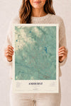 Map of Amherst, New Hampshire, 12 x 18 inch unframed archival matte print