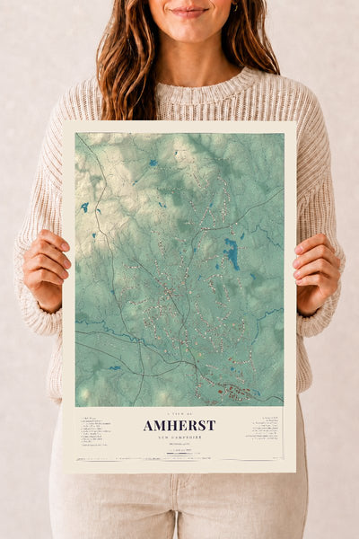 NH Current Atlas 2026 | Amherst | 12" x 18" | Archival Matte Print
