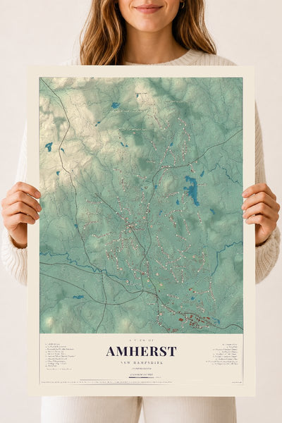 NH Current Atlas 2026 | Amherst | 18" x 24" | Archival Matte Print