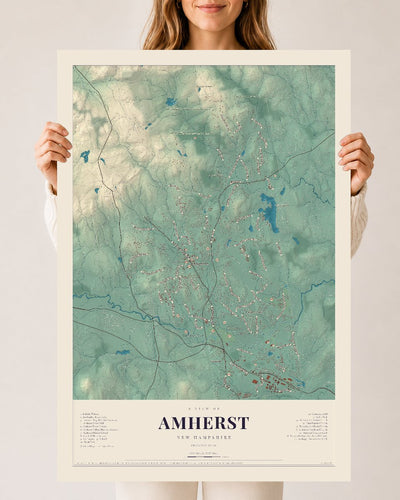 NH Current Atlas 2026 | Amherst | 24" x 36" | Archival Matte Print