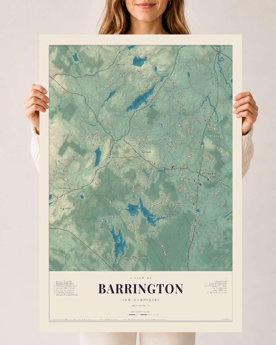 NH Current Atlas 2026 | Barrington | 24" x 36" | Archival Matte Print