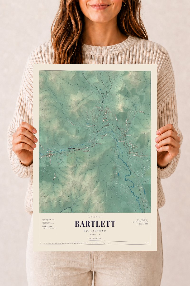 NH Current Atlas 2026 | Bartlett | 12" x 18" | Archival Matte Print