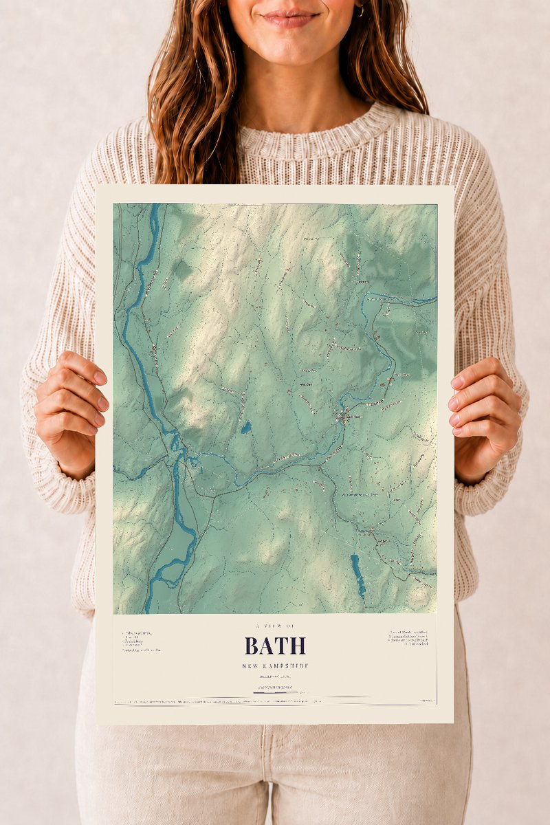 NH Current Atlas 2026 | Bath | 12" x 18" | Archival Matte Print