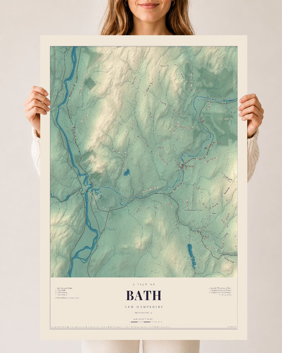 NH Current Atlas 2026 | Bath | 24" x 36" | Archival Matte Print