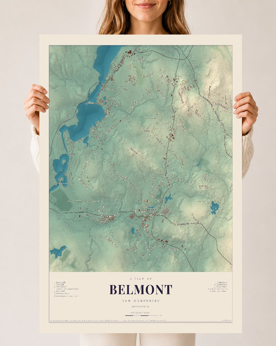 NH Current Atlas 2026 | Belmont | 24" x 36" | Archival Matte Print