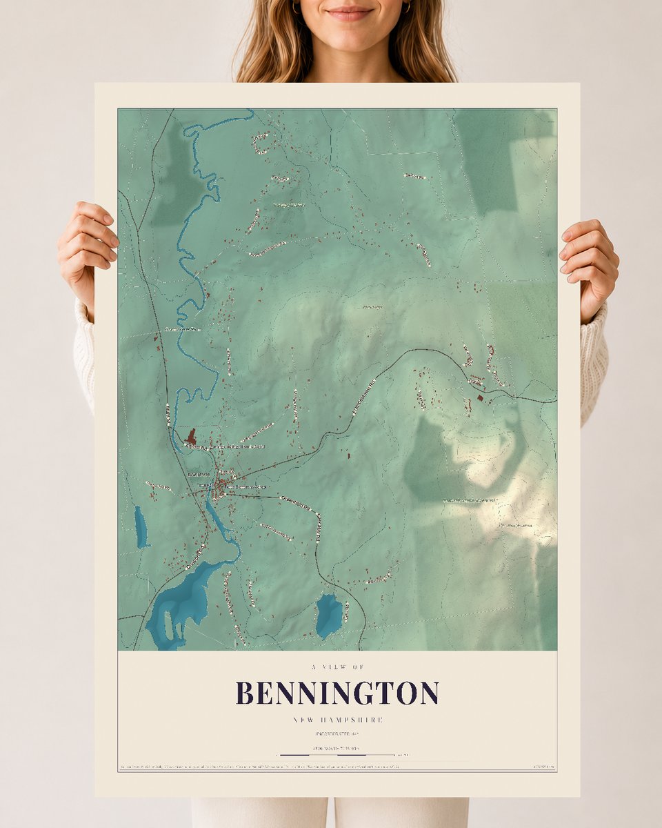 NH Current Atlas 2026 | Bennington | 24" x 36" | Archival Matte Print