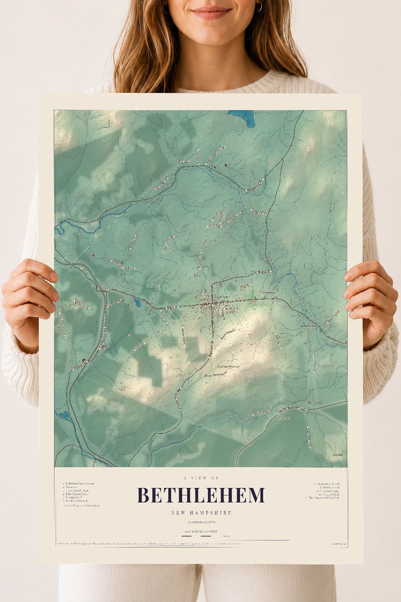 NH Current Atlas 2026 | Bethlehem | 18" x 24" | Archival Matte Print