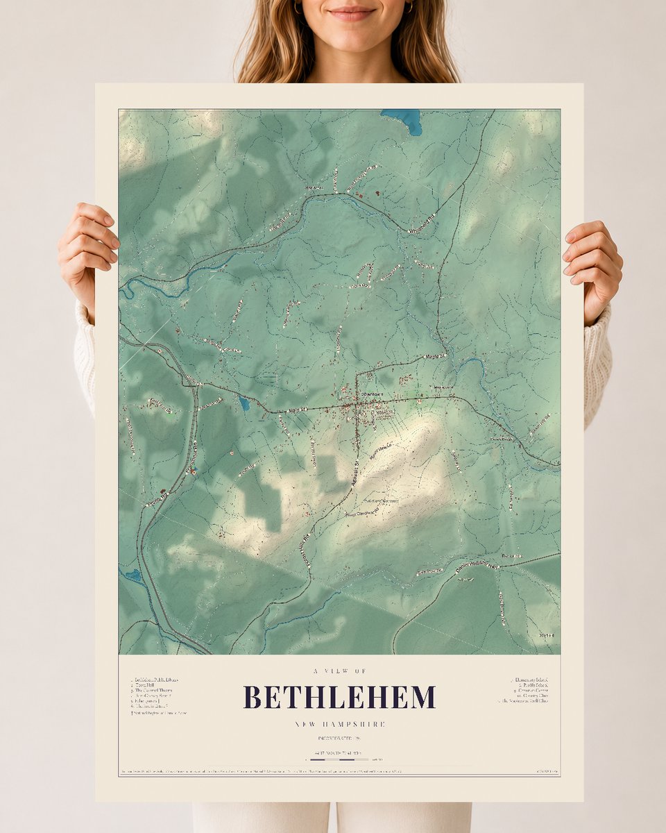 NH Current Atlas 2026 | Bethlehem | 24" x 36" | Archival Matte Print