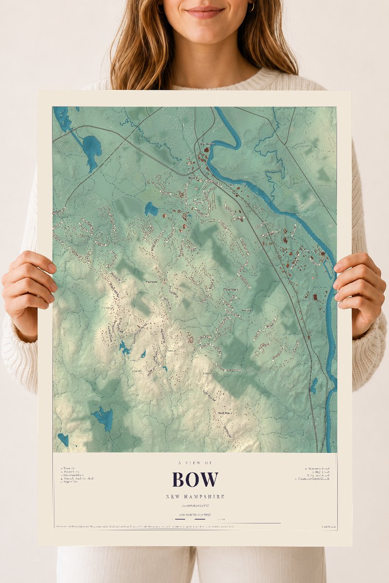 NH Current Atlas 2026 | Bow | 18" x 24" | Archival Matte Print