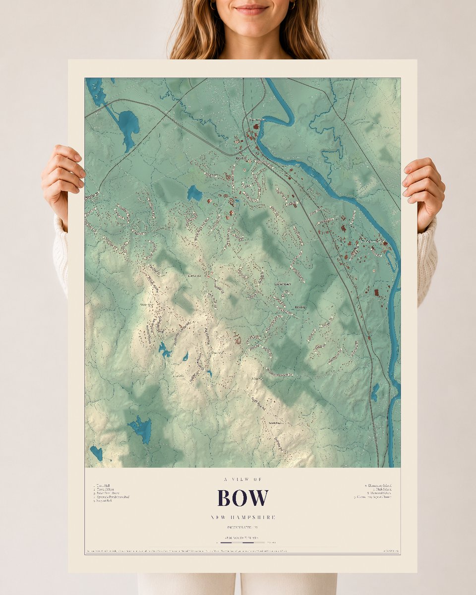 NH Current Atlas 2026 | Bow | 24" x 36" | Archival Matte Print