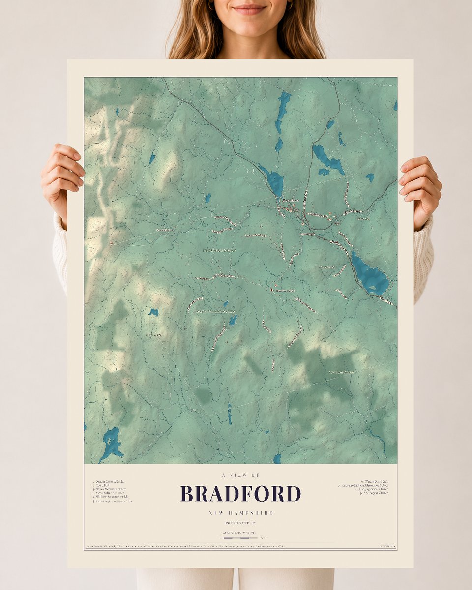 NH Current Atlas 2026 | Bradford | 24" x 36" | Archival Matte Print